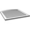 Ekena Millwork Arch Top Surface Mount PVC Gable Vent: Non-Functional, w/2"W x 1-1/2"P Brickmould Frame, 26"W x 26"H GVPAR26X2602SN - alternate 3